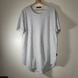 White Speckled Women's Tunic Top